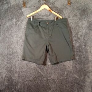 Toad&Co Green Flat Front Shorts Casual Style Rover Outdoors Mens 36